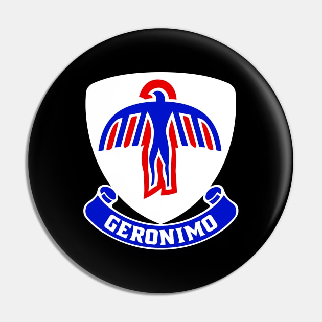 Mod.3 Geronimo 501st Airborne Parachute Infantry Pin by parashop