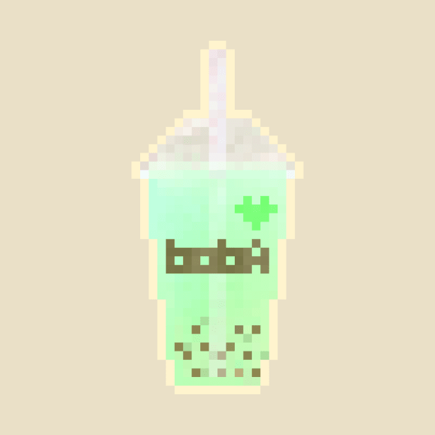 Pixel Boba - Melon by dbnibbles