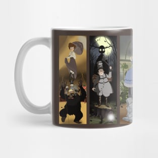 Over The Garden Wall- Wirt, Greg, Beatrice, and The Beast Coffee Mug by  merrigel