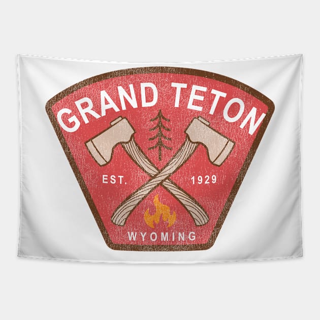 Grand Teton National Park Wyoming Tapestry by Eureka Shirts