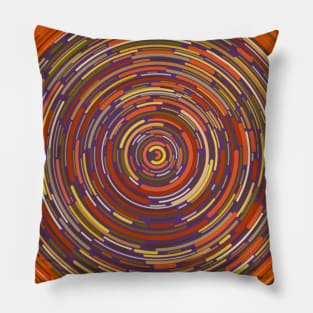 Ochre Concentric Circles Pillow