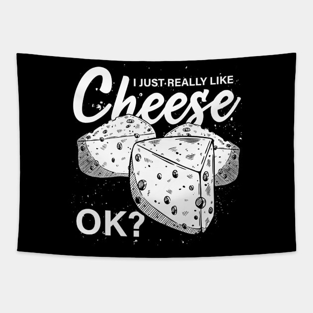 Funny Gouda Foodie Cheese Tapestry by ShirtsShirtsndmoreShirts