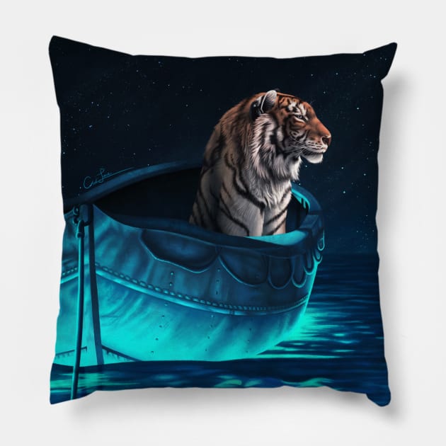 Richard Parker Pillow by cmloweart