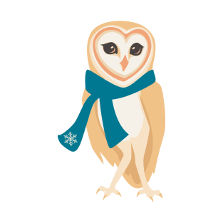 Winter Barn Owl T-Shirt