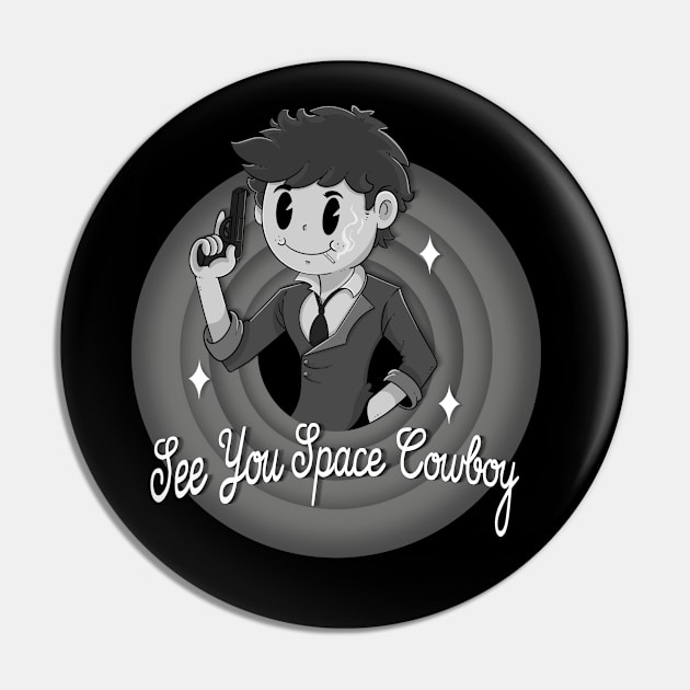 See You Space Cowboy Pin by Artthree Studio