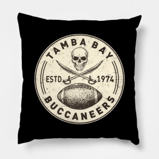 Vintage Tampa Bay Buccaneers by Buck Tee Originals Pillow
