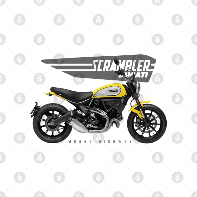 Ducati Scrambler Icon 19 yellow, sl by MessyHighway