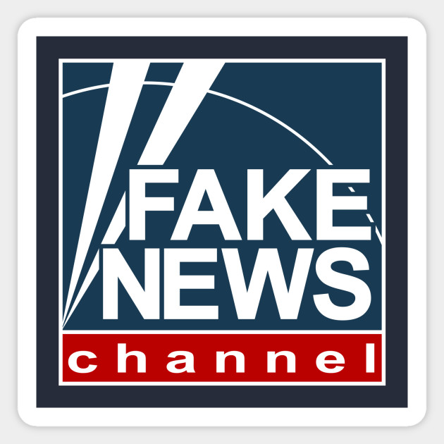 Fake News Channel Fox News Logo - Fake News - Sticker ...