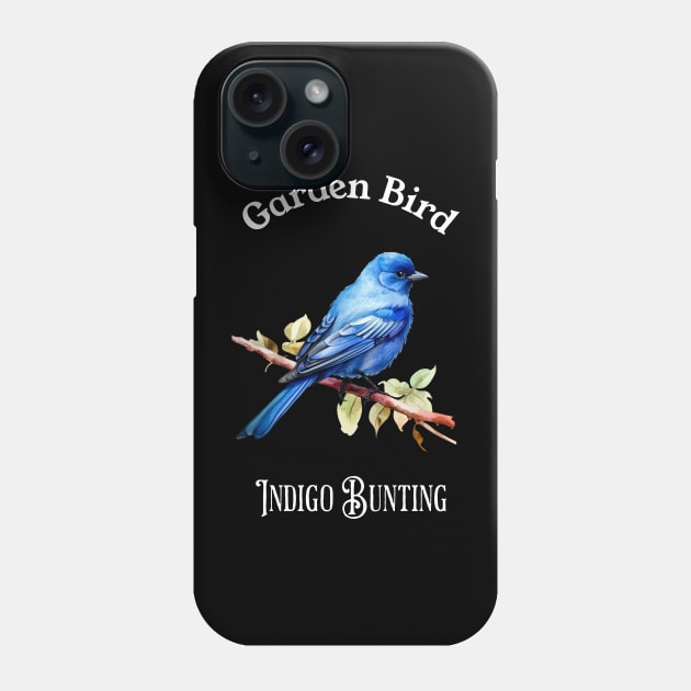 Garden Bird Indigo Bunting Phone Case by DavidBriotArt