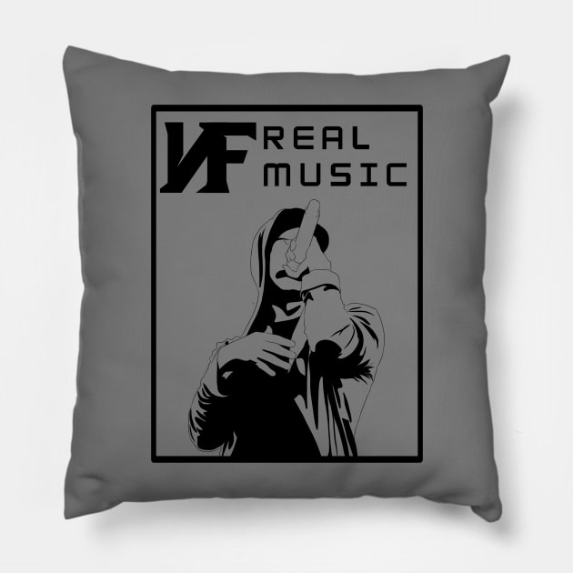 NF Real Music Art Pillow by Lottz_Design 