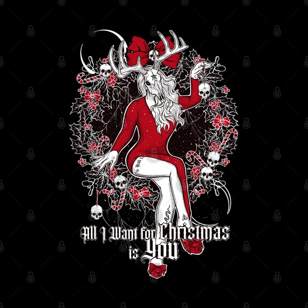 All I Want For Christmas is You - Xmas Baphomet, Evil Mariah by SSINAMOON COVEN