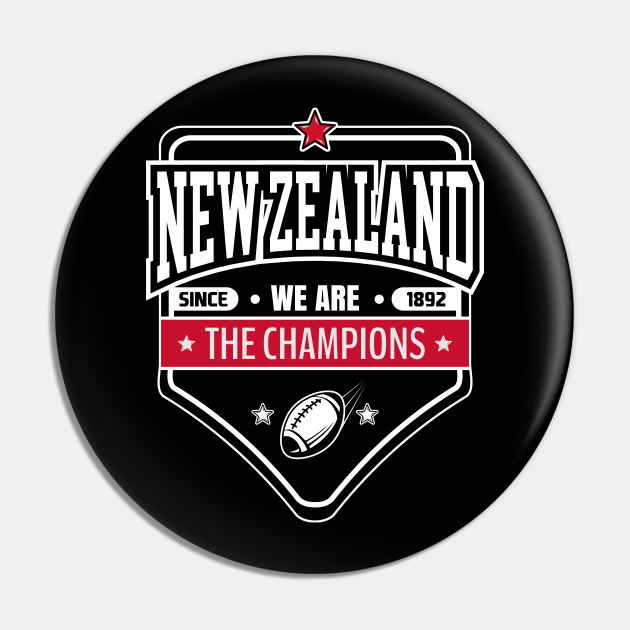 New Zealand Rugby Victory Badge New Zealand Rugby Pin TeePublic