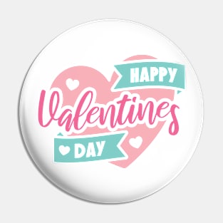 Sweet Happy Valentines Day Heart Pin