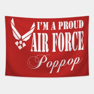 Best Gift for Grandpa - I am a Proud Air Force Poppop Tapestry