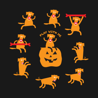 Halloween with Black Dogs T-Shirt