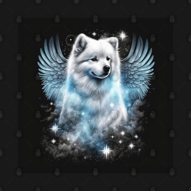 Samoyed With Wings by Enchanted Reverie