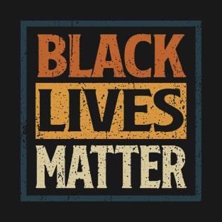 Black Lives Matter Vintage Retro T-Shirt