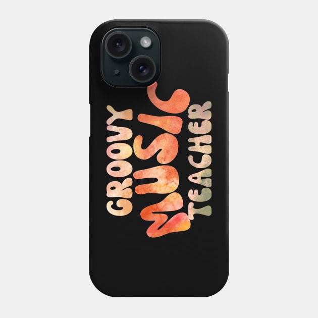 Groovy Music Teacher Phone Case by Heartsake