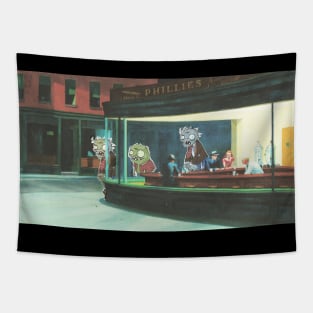 Hopper's Nighthawks Tapestry