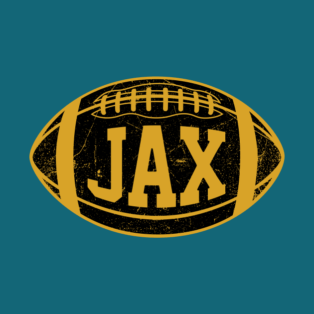 JAX Retro Football - Teal by KFig21