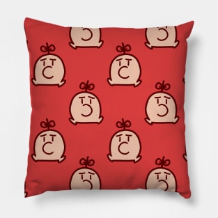 Mr. Saturn Red Pattern Pillow