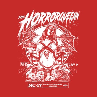 HORRORQUEENN RED (white) T-Shirt