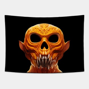 Creepy Halloween Guardian Pumpkin Monster (MD23HWN001) Tapestry