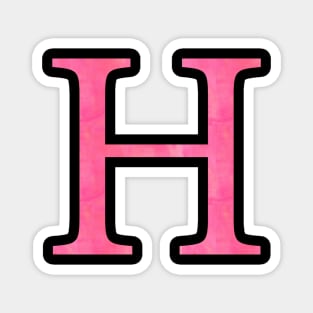 Pink H Magnet