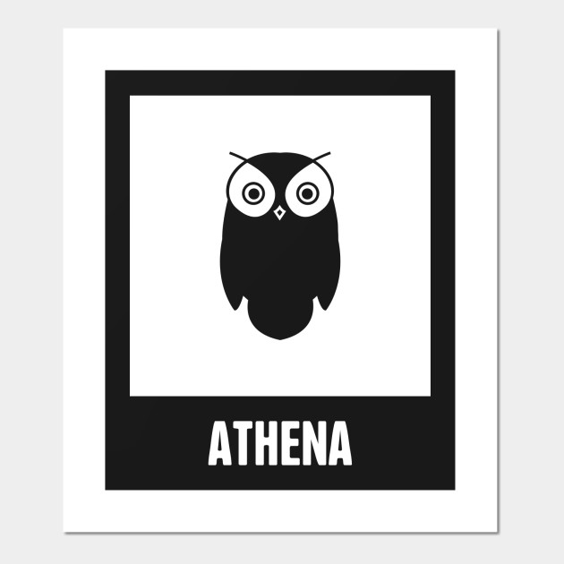 Athena Greek Mythology God Symbol Greek Mythology Affiche Et Impression D Art Teepublic Fr