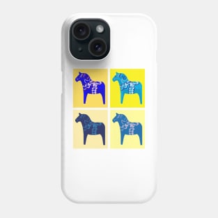 Sweden Swedish horse dala pop art style Phone Case