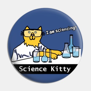 Science Kitty Cat Pin