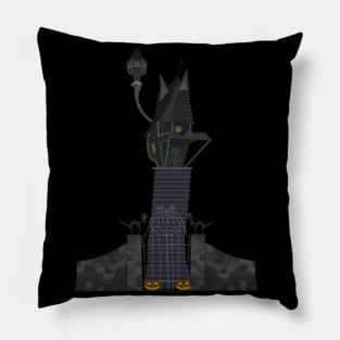 the nightmare before christmas jacks house Pillow