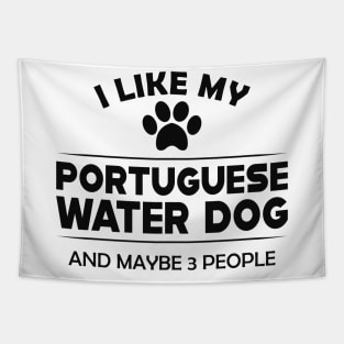 Portuguese Water Dog - I love portuguese water dog Tapestry