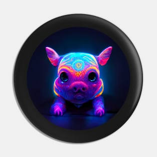 Psychedelic Pig Pin