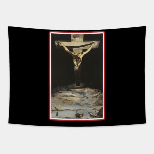 Painting christ of st john of the cross Salvador Dali T-Shirt Tapestry