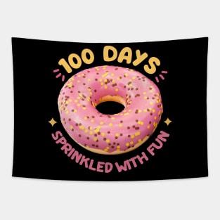 100th Day Donuts Sprinkled Fun Tapestry