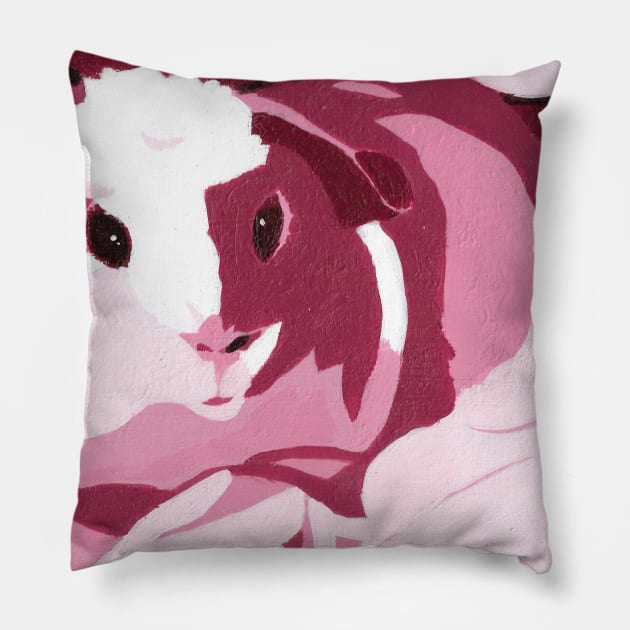 Monochrome Guinea Pig Pillow by Elora0321