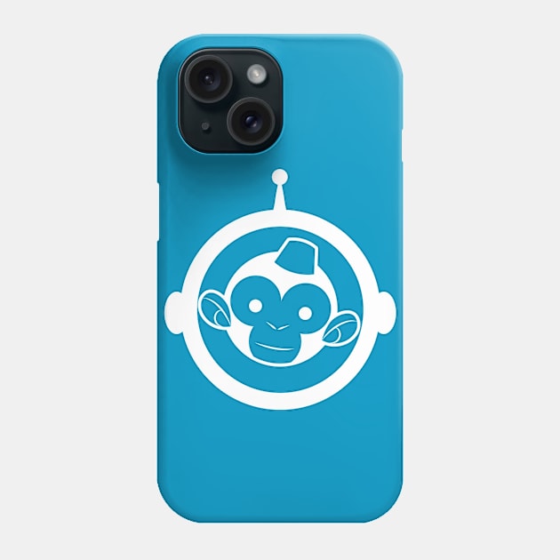 Space Monkey-White Phone Case by monkeyminion