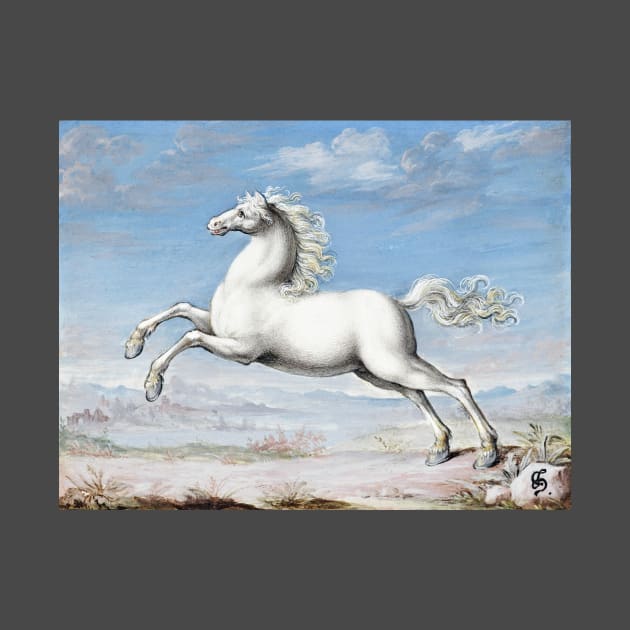 white horse vintage paint by Phantom Troupe