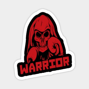 Boxing Skull warrior Magnet