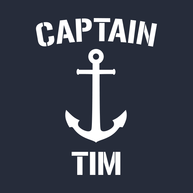 Nautical Captain Tim Personalized Boat Anchor by Rewstudio