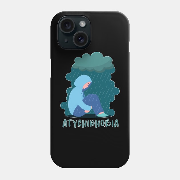 Atychiphobia-Fear Of Failure Phone Case by dex1one