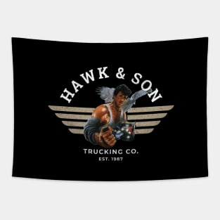 Hawk & Son Trucking Co. Est. 1987 - vintage logo Tapestry