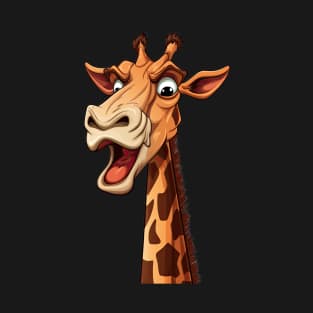 Angry giraffe cartoon. T-Shirt