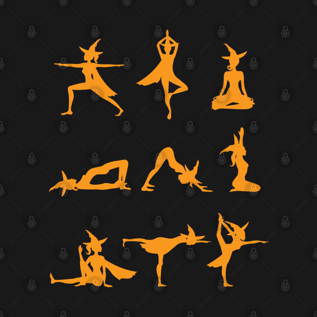 Witch In Yoga Poses by KsuAnn