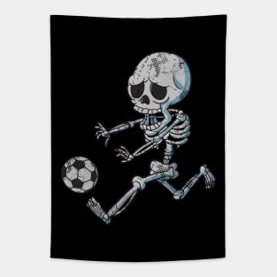 Halloween Soccer Skeleton Tapestry