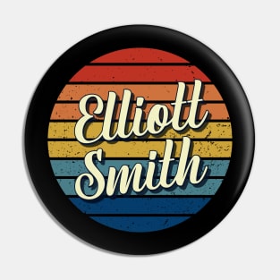 Elliott Smith Vintage Retro Circle Pin