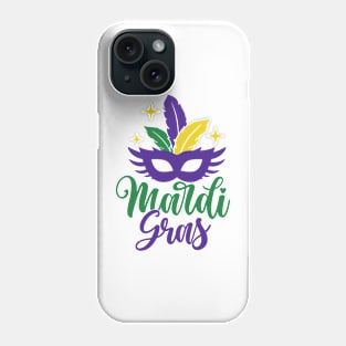 Funny Mardi Gras Mask Fleur De Lis Costume New Orleans Party Phone Case