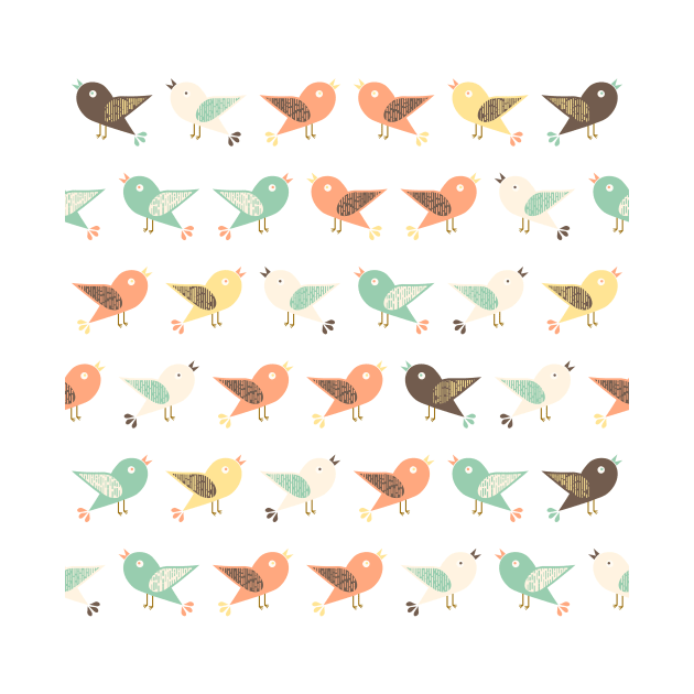 Assorted birds pattern by Gaspar Avila