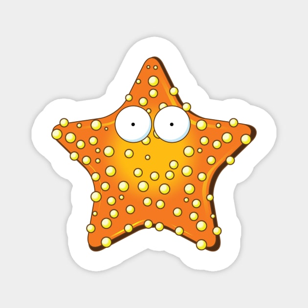 Cartoon Starfish Magnet by nickemporium1